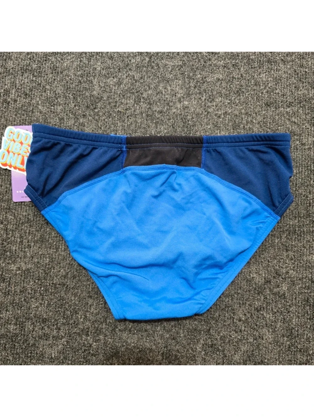 Speedo Men's Swim Briefs Cerulean Blue Colorblock Swimsuit NWT Size 34